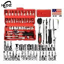 46 PIECES DRIVE SOCKET SET TOOL KIT.