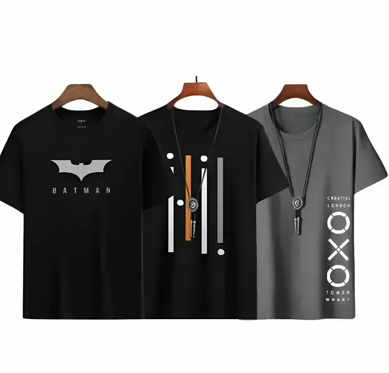 3 Stylish Men Elegant Premium T-shirts Combo.