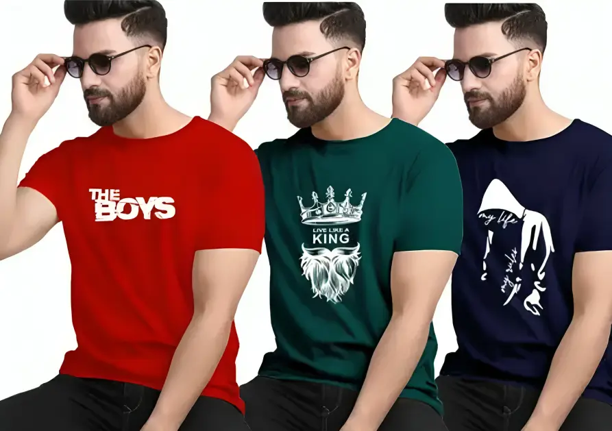 3 Stylish men elegant premium T-shirts.