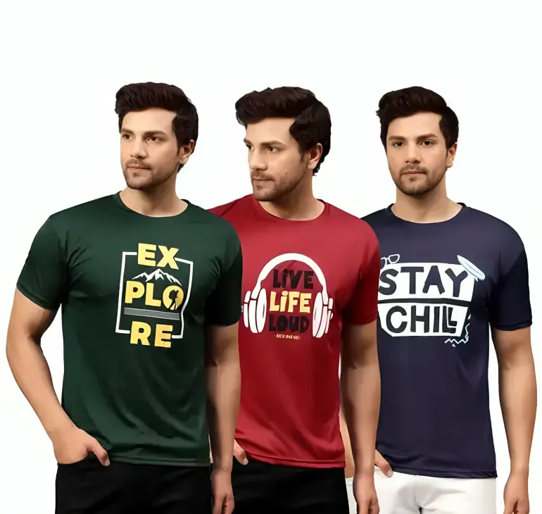 Urban glamorous men dri fit t shirt Combo of 3