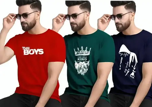 3 Stylish men elegant premium T-shirts.